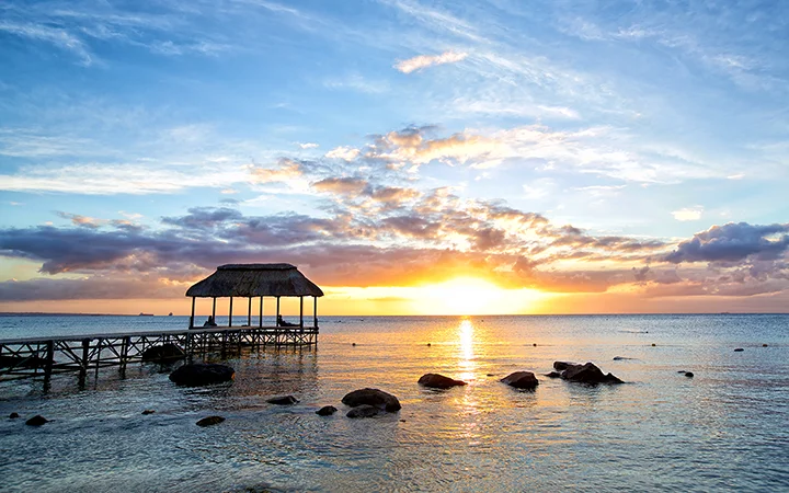 Magnifique coucher du soleil à Maurice