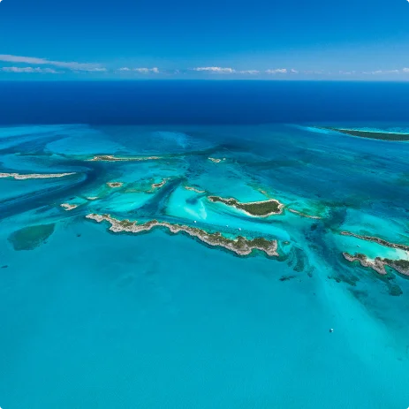 Îles vues depuis un drône