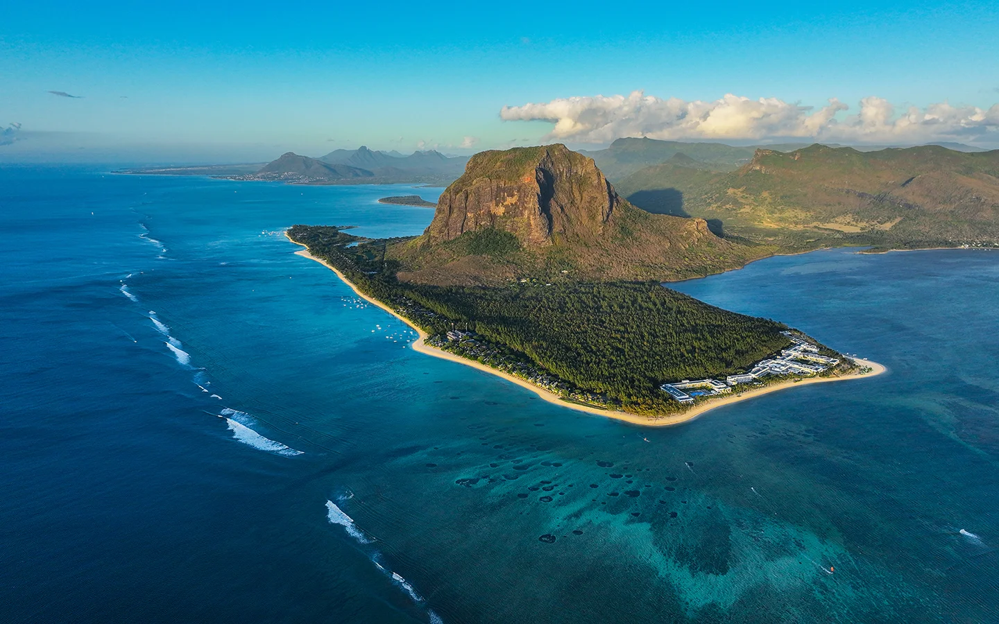 Plage du Morne lors d’un voyage à l’île Maurice